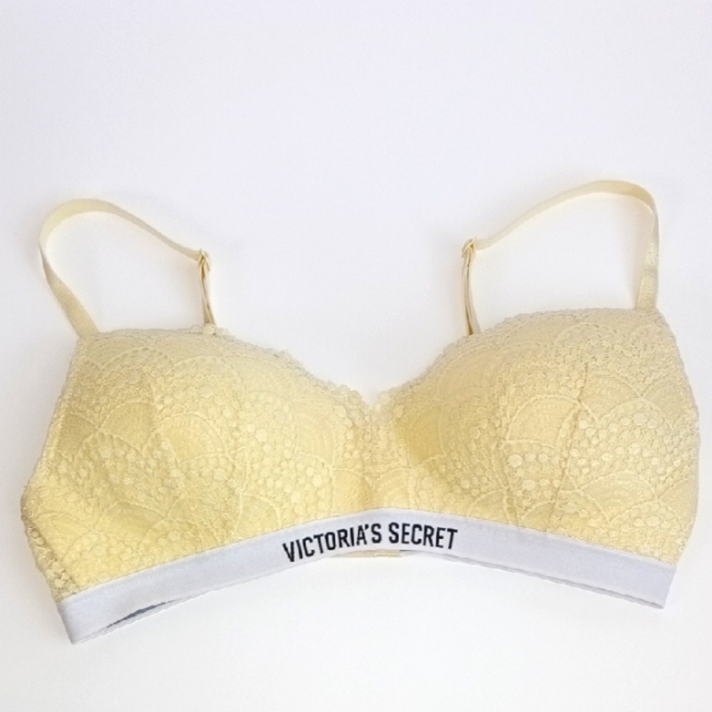 Victoria's Secret Yellow Lace Bra